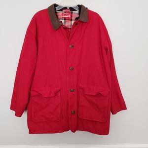 Vintage Marlboro Red Flannel Lined Heavy Jacket Size L